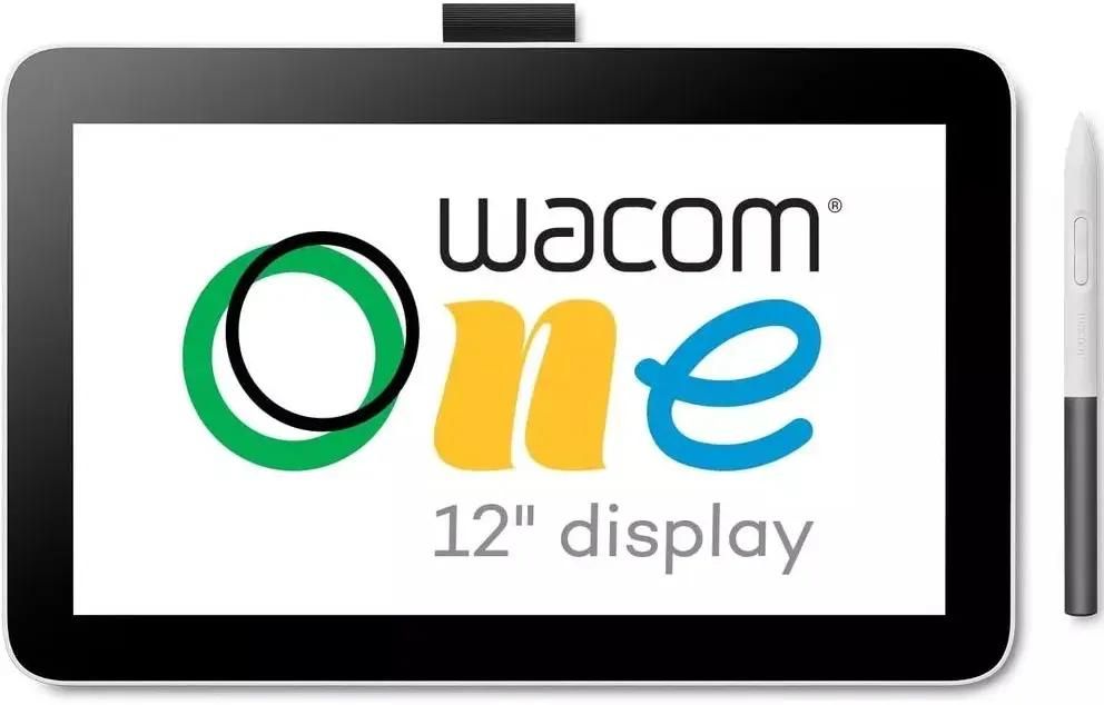 11.6" Графический планшет-монитор Wacom One 12 1920x1080,  белый [dtc121w0b]